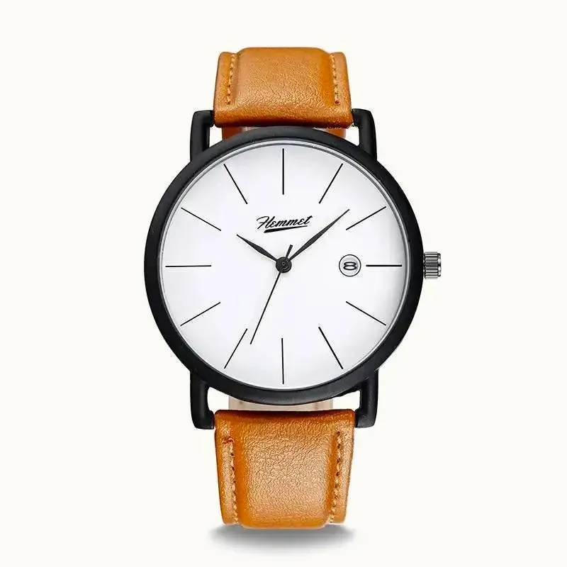Hemmet H Watch Series 1 orologio nero pelle vegana