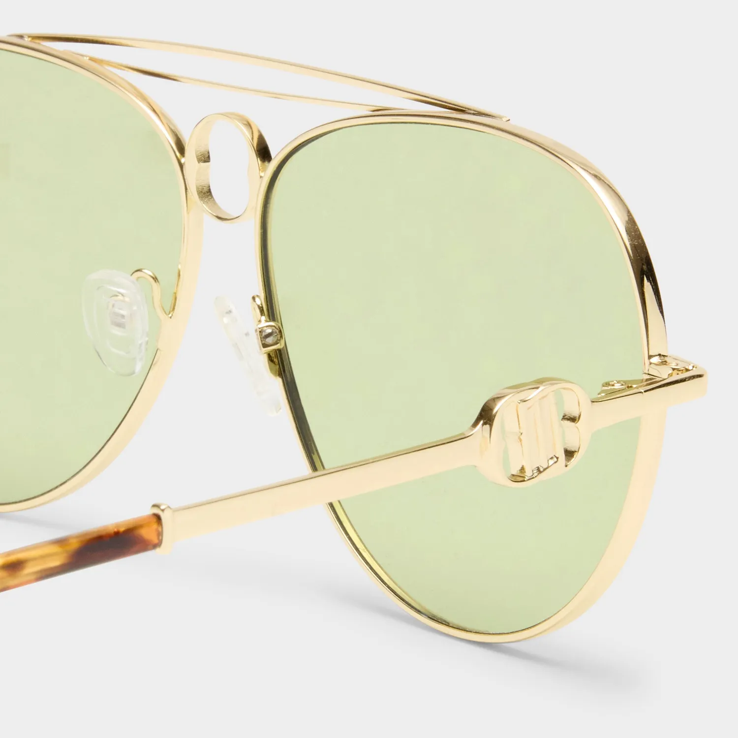 Le Specs Abracadabra occhiali da sole oro verde