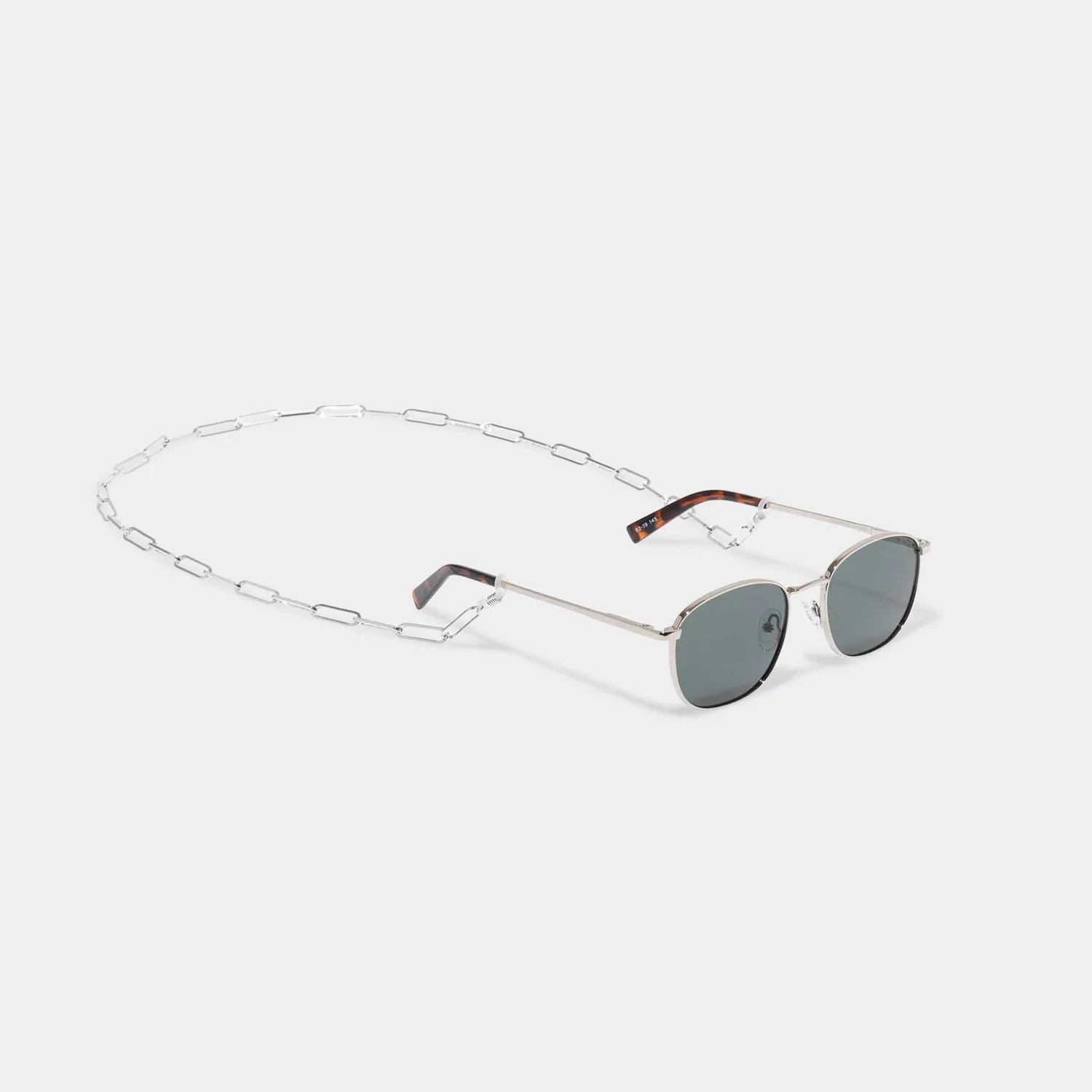 Le Specs Bold Link catenella occhiali argento metallo