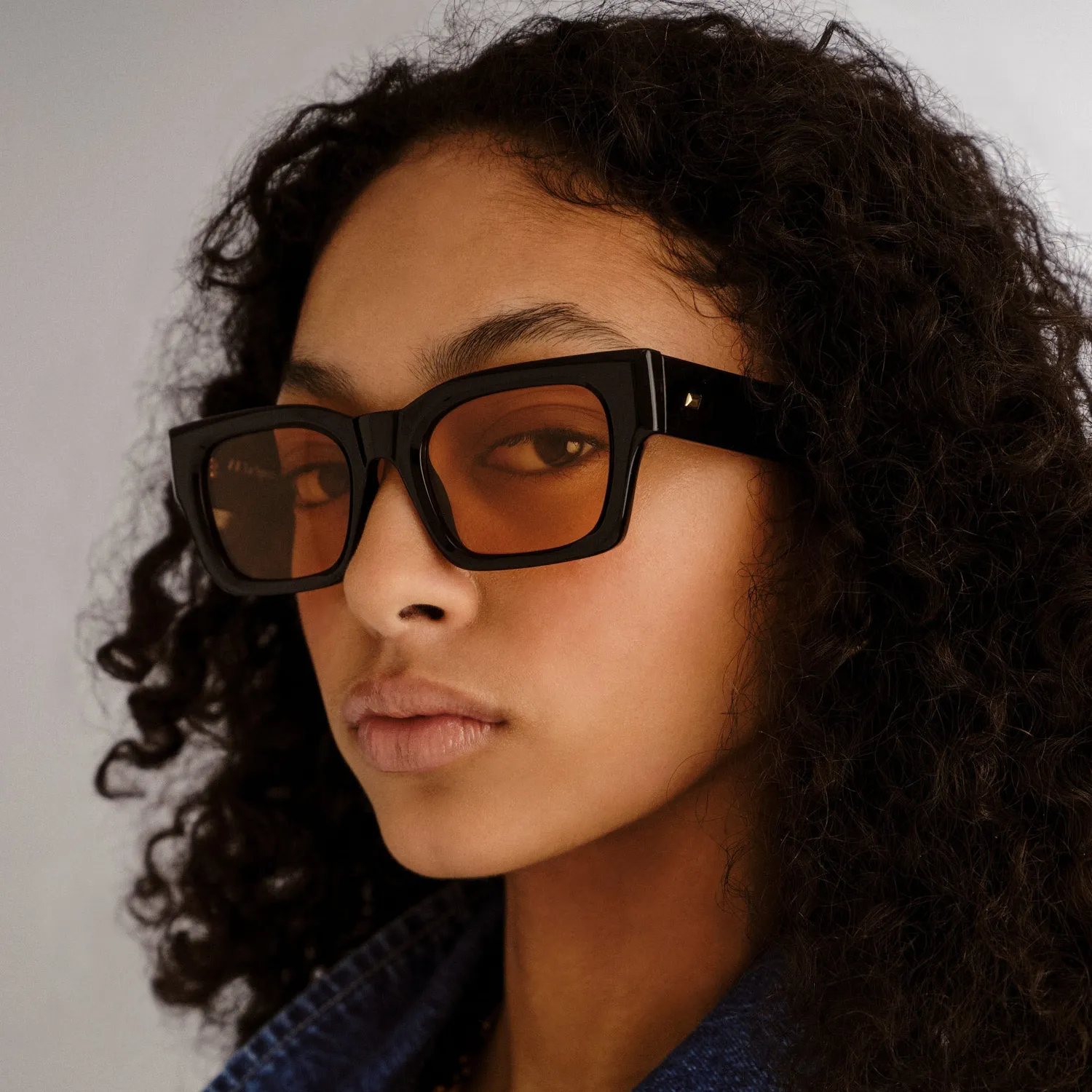 Le Specs Shmood occhiale da sole Black Amber Tint leggero