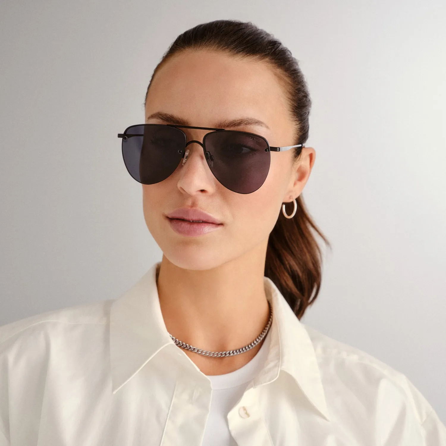 Le Specs The Prince occhiale da sole nero opaco aviatore