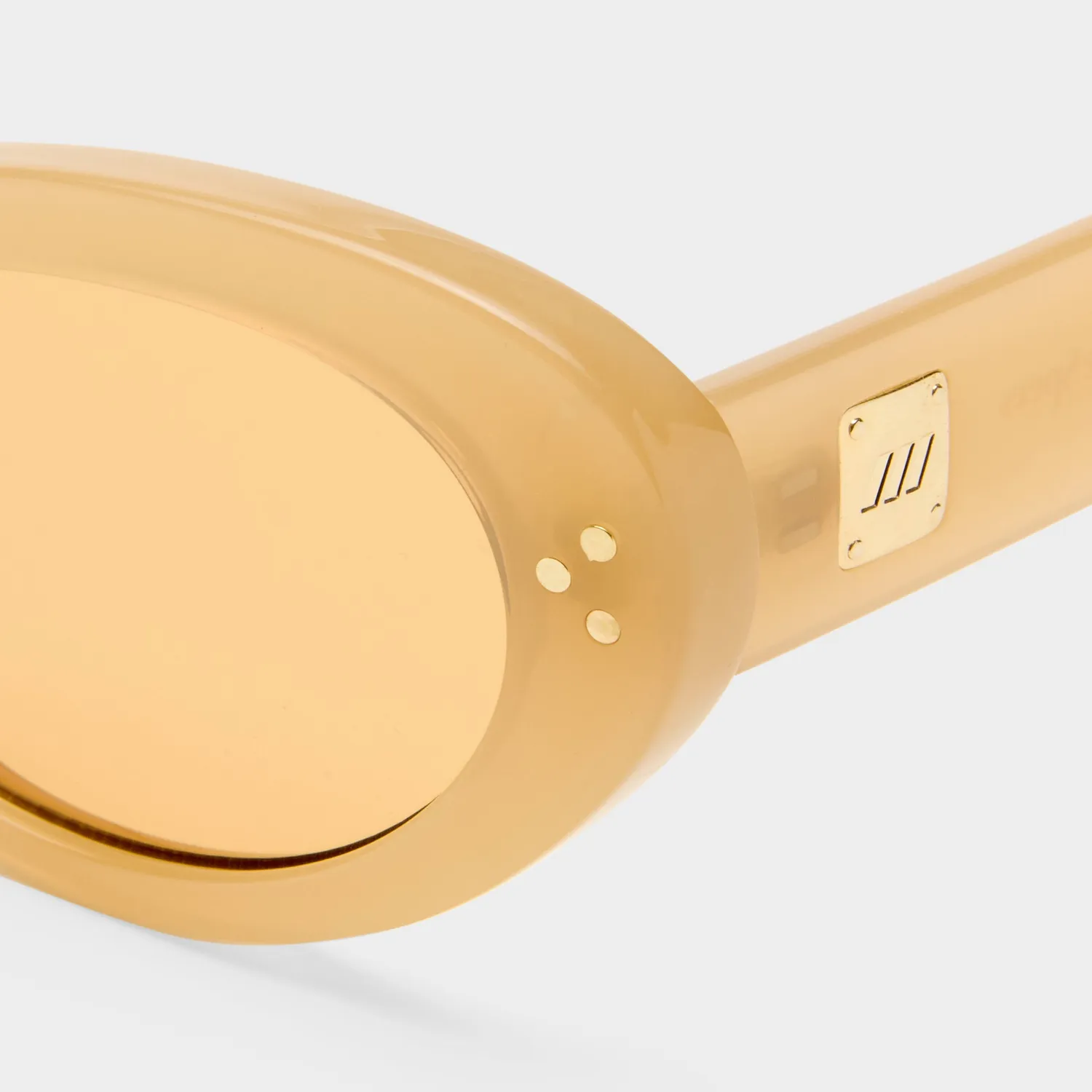 Le Specs Tootsie+ occhiale da sole nude giallo larga