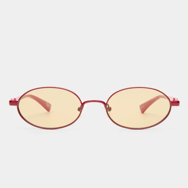 Le Specs Icicle occhiale da sole moto red ovale metallo