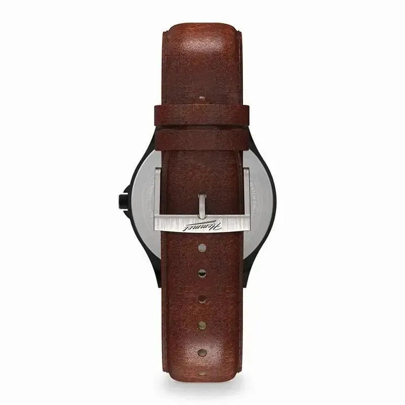 Hemmet H|Watch Series 2 orologio cinturino pelle nera