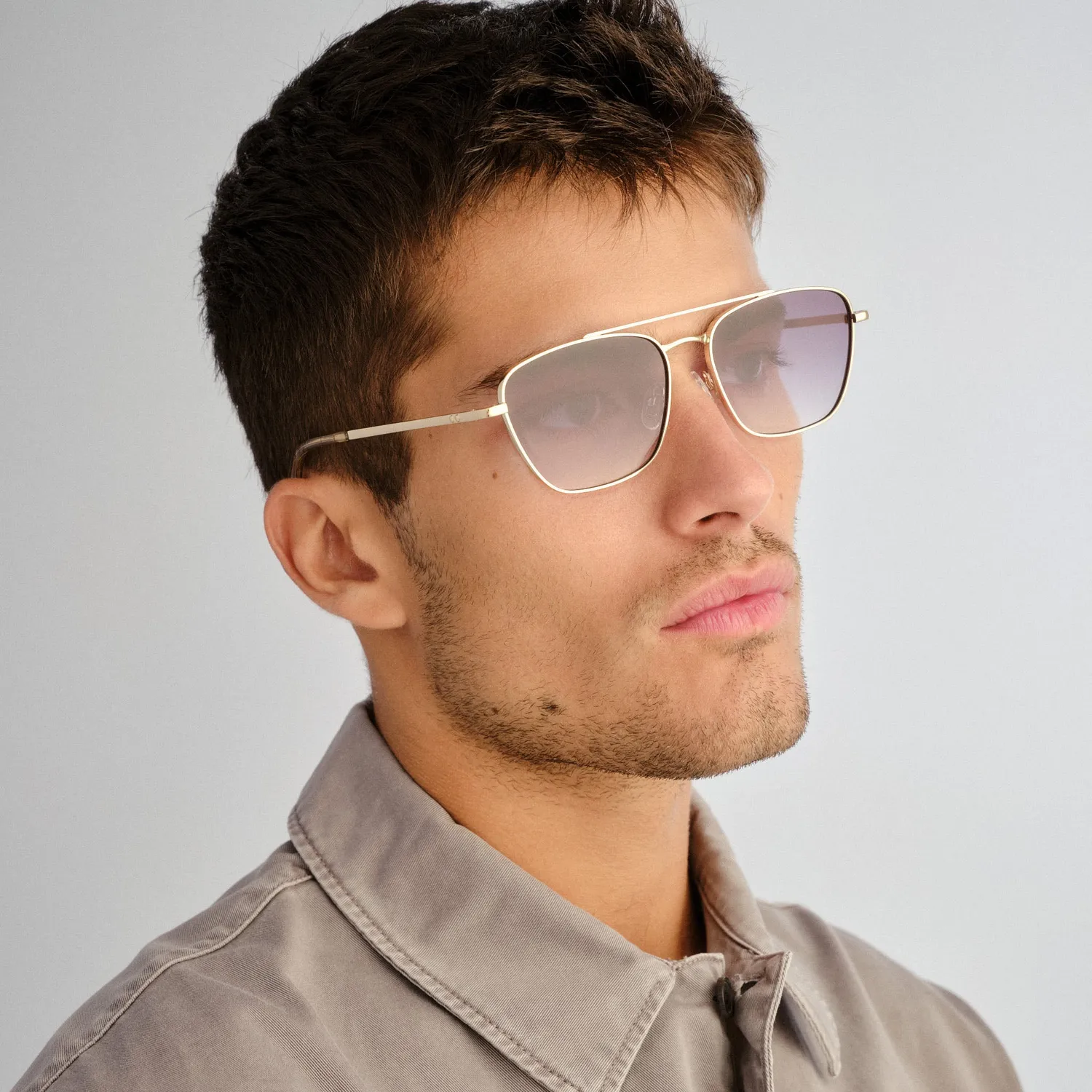 Le Specs Diametric II occhiale da sole aviatore oro medium