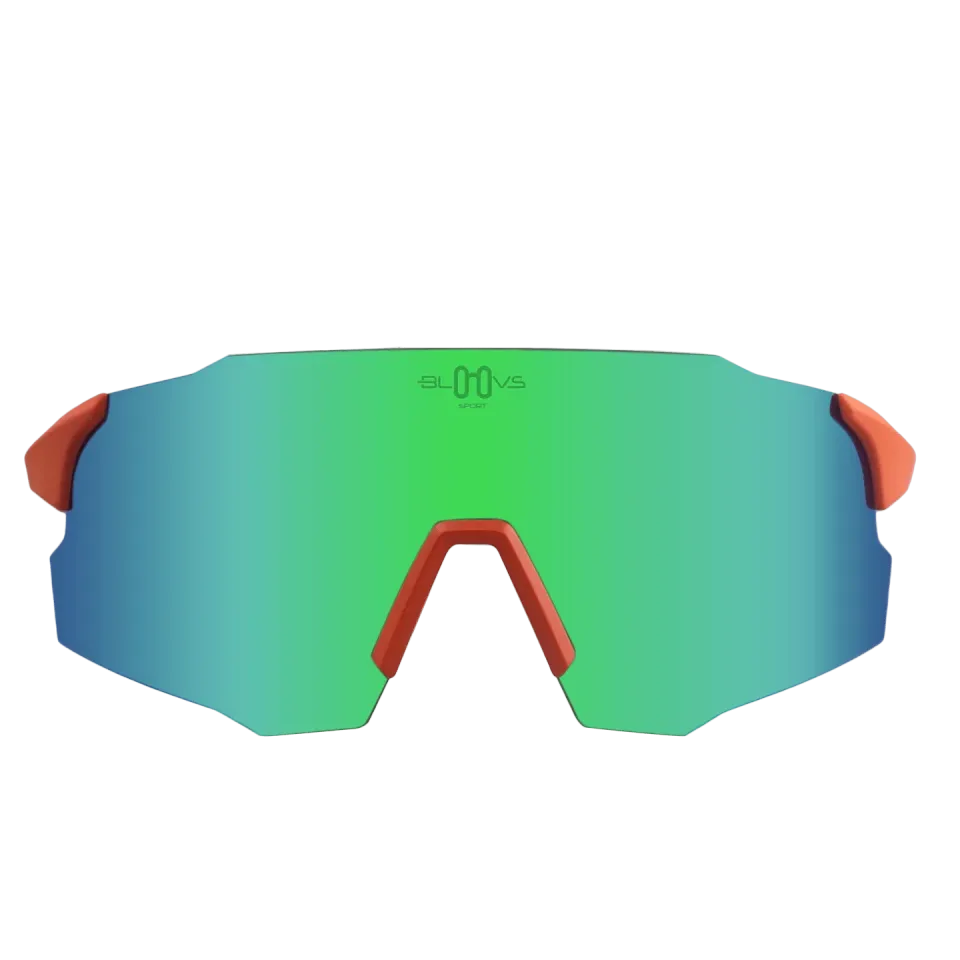 Bloovs Stelvio Matte Orange Green occhiale da sole