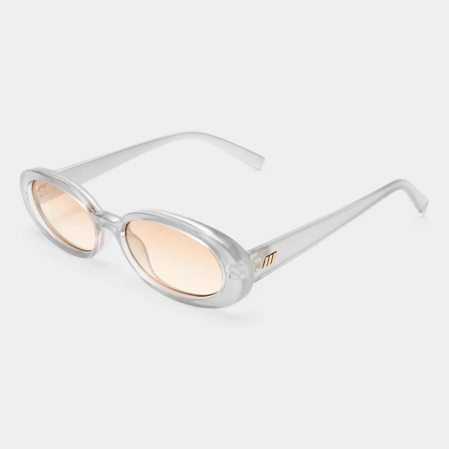 Le Specs Outta Love occhiale da sole silver pearl ovale
