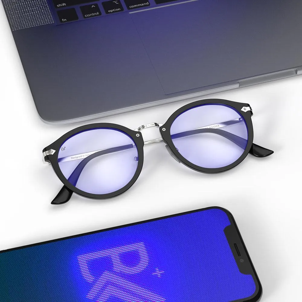 Hemmet Vintage Raider B+ montatura da vista nera luce blu