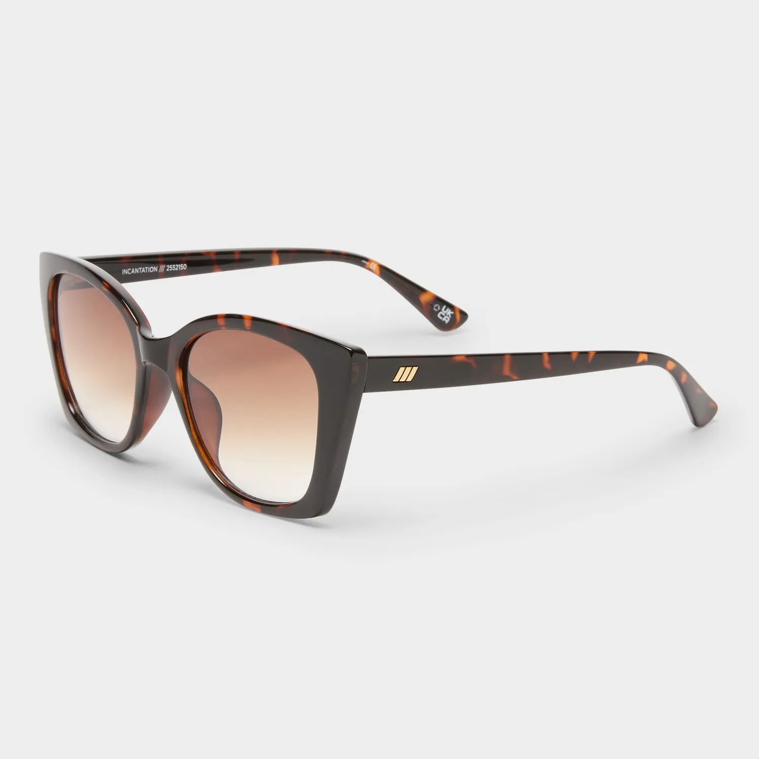 Le Specs Incantation occhiale da sole tartarugato sfumato