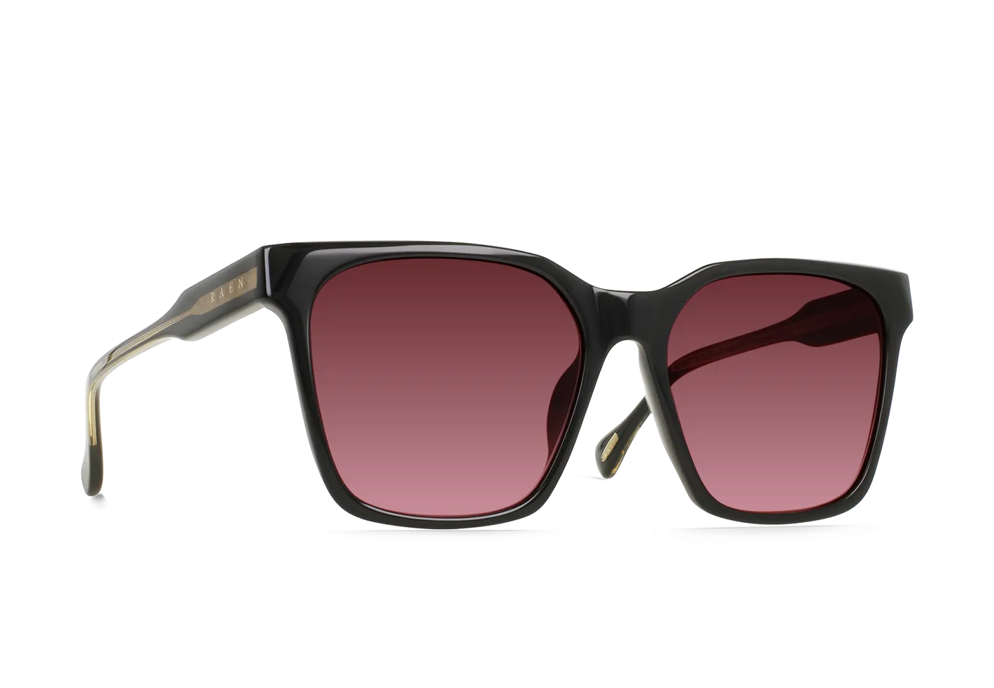Raen Naev occhiale da sole Recycled Black Scarlet 57