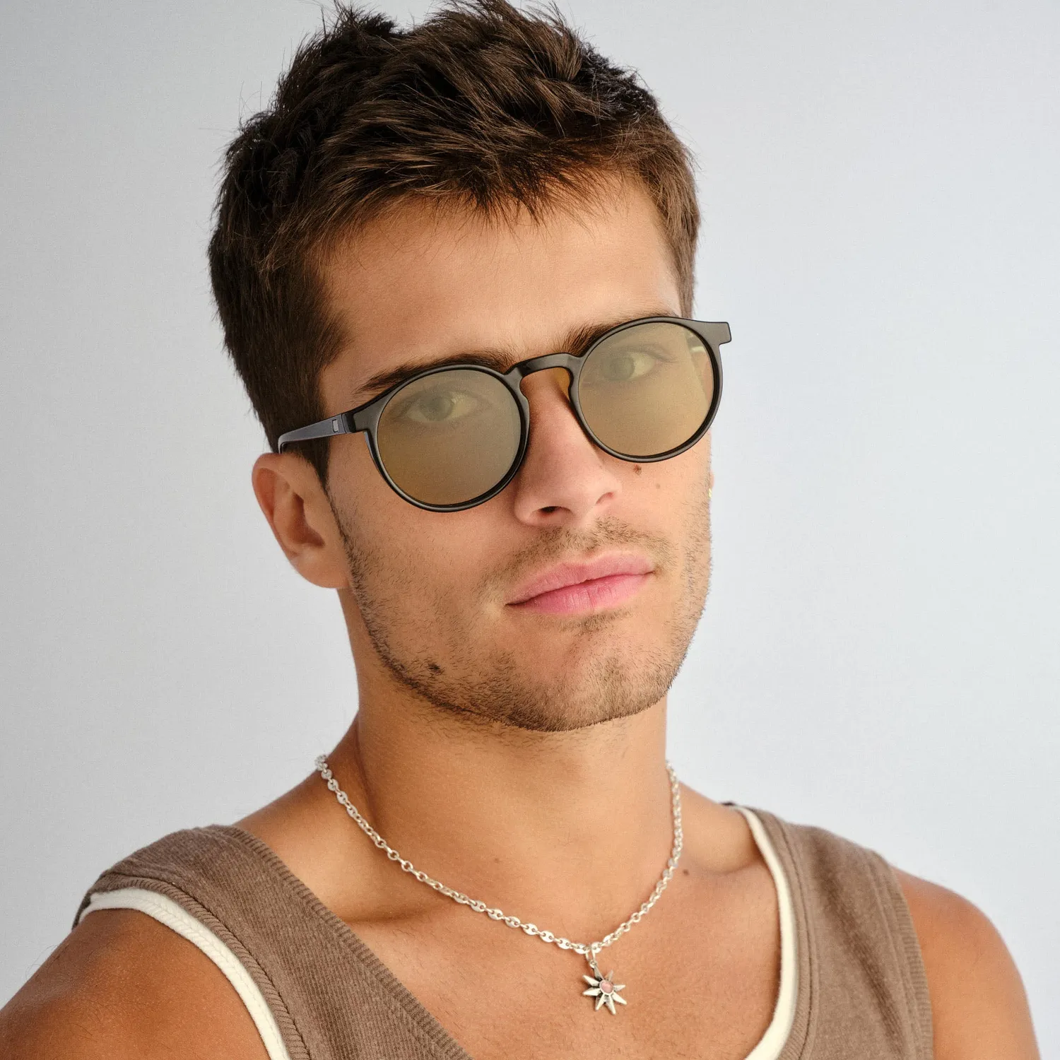 Le Specs Teen Spirit Deux occhiale da sole nero rotondo