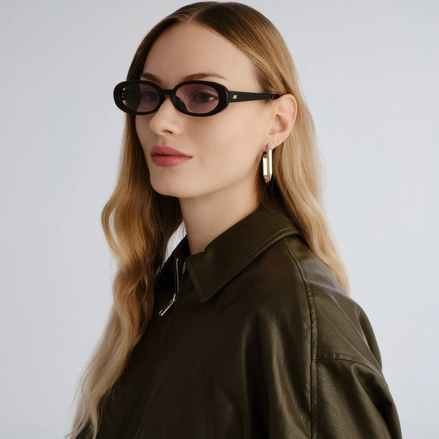 Le Specs Outta Love + occhiale da sole nero sfumato