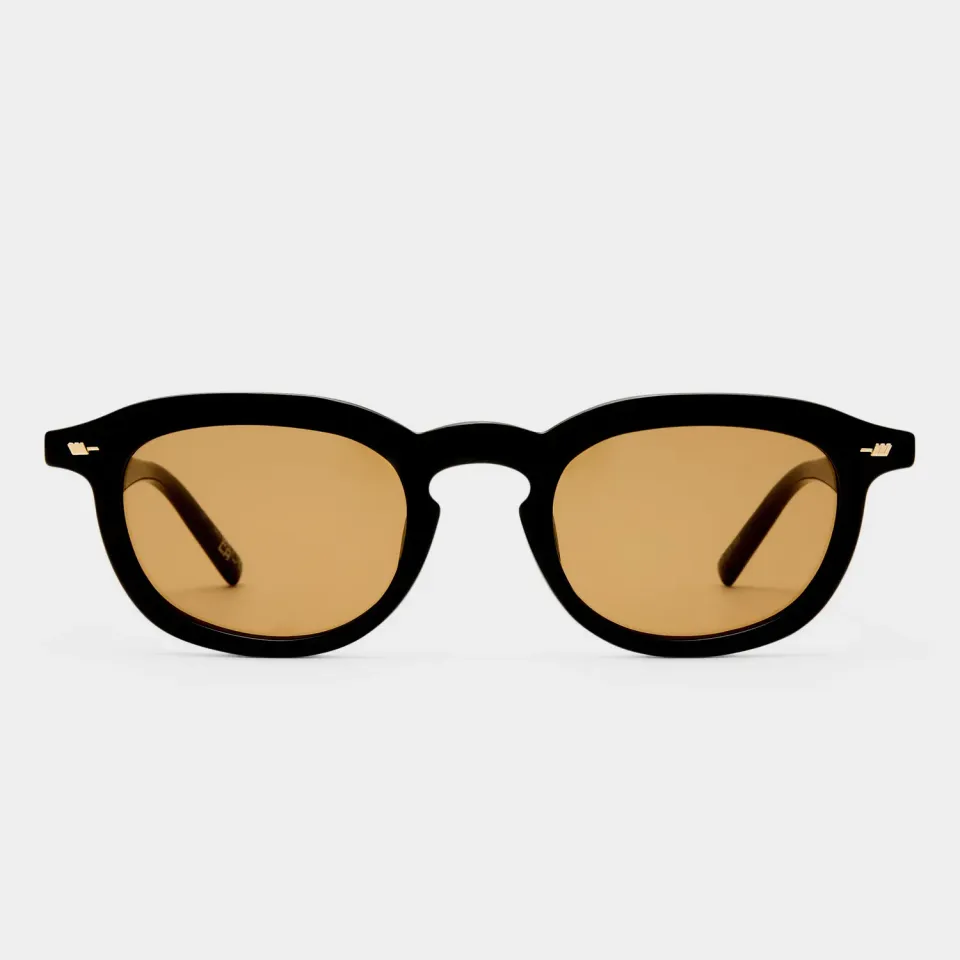 Le Specs Heart Throb occhiale da sole nero tondo unisex
