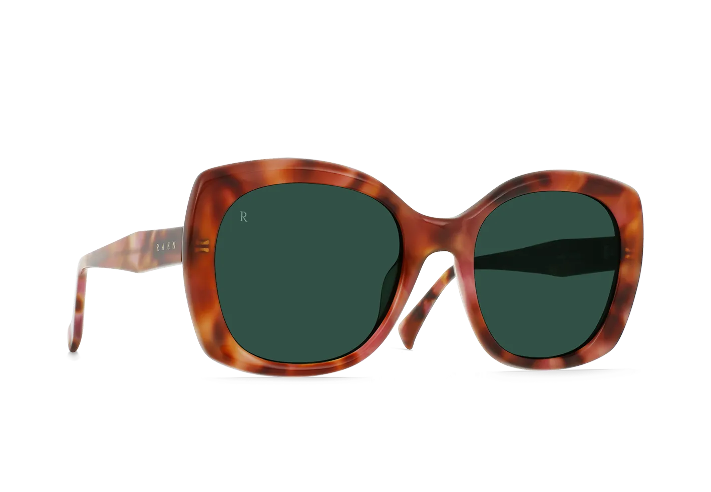Raen Ronzy occhiale da sole Bonbon Tortoise Smoke Green 54 oversize