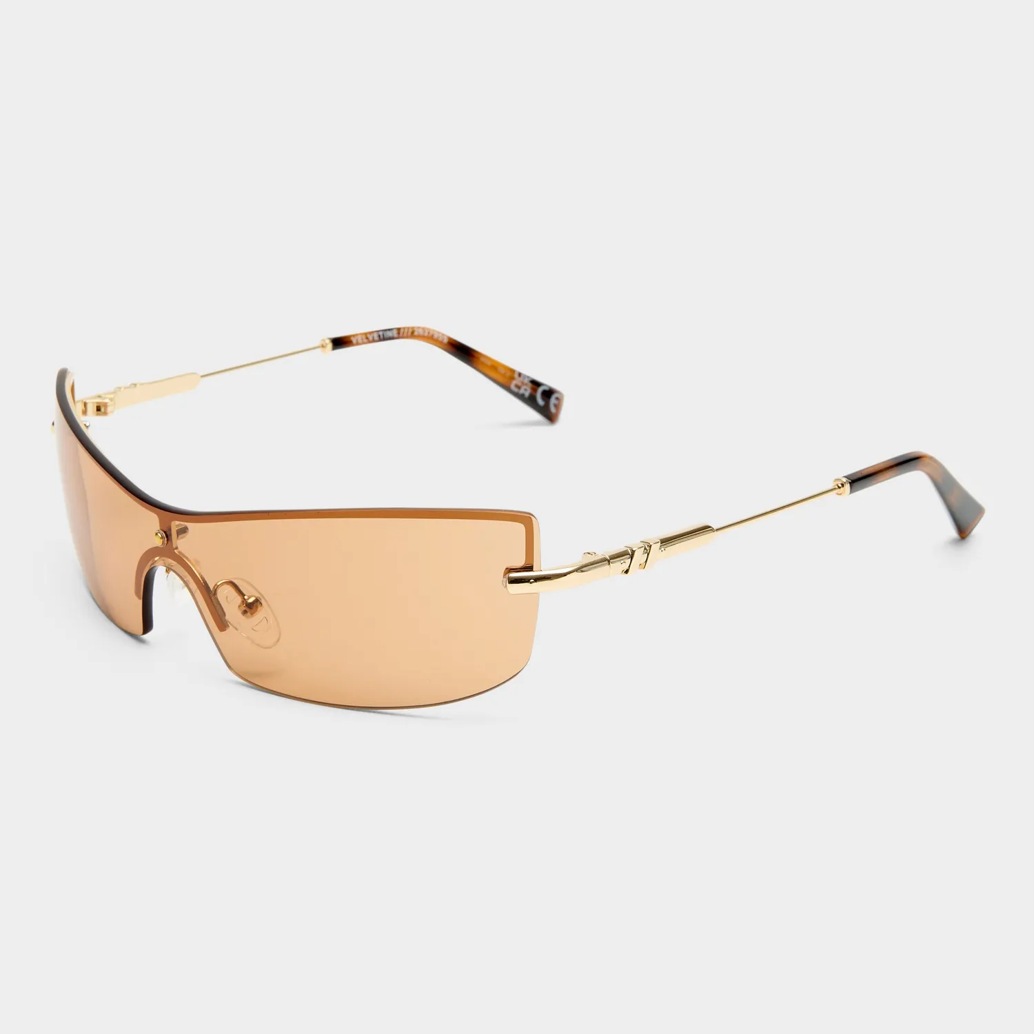 Le Specs Velvetine occhiali da sole oro marrone