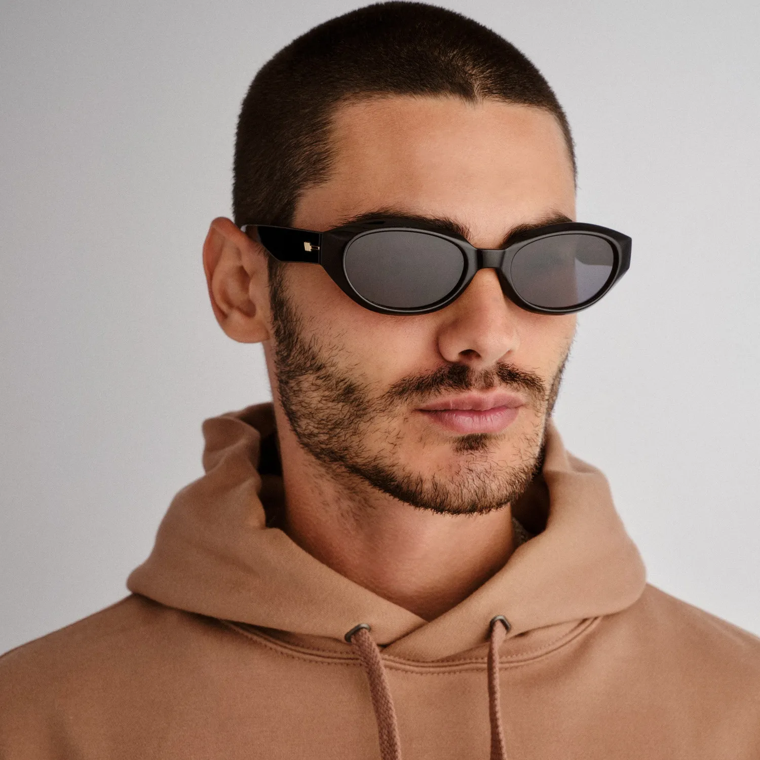 Le Specs Le Bijou occhiale da sole nero ovale