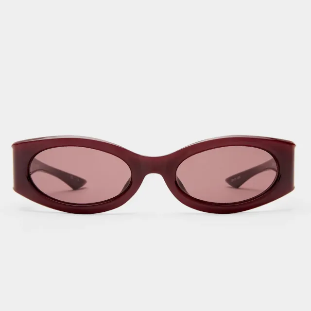 Le Specs Glaciem occhiale da sole borgogna lente marrone