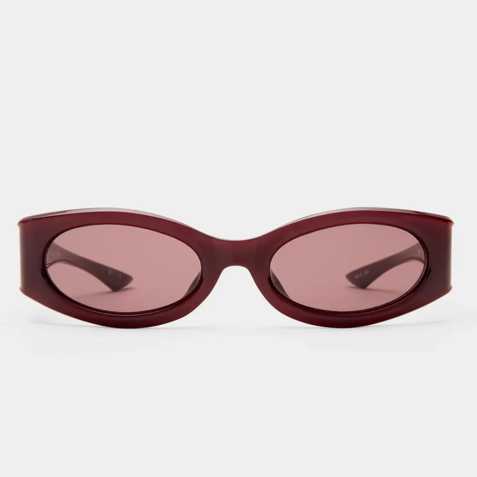 Le Specs Glaciem occhiale da sole borgogna lente marrone