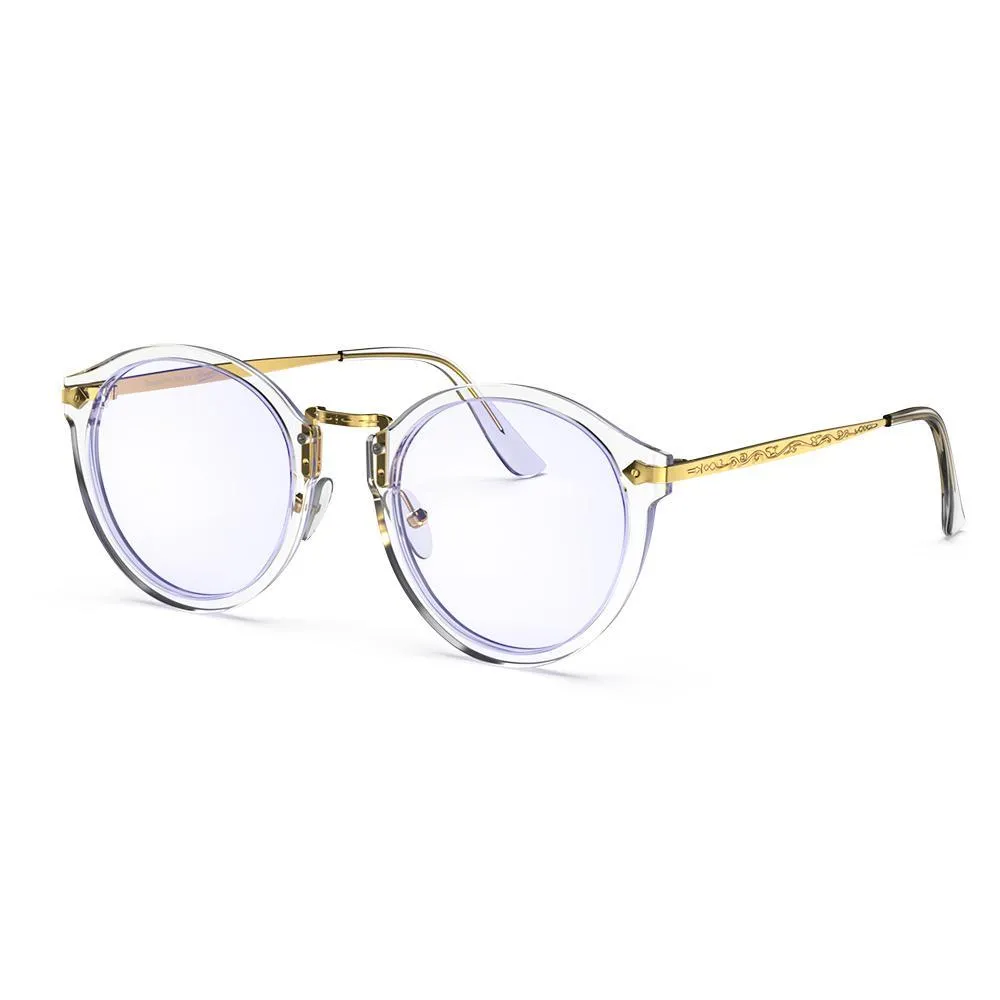 Hemmet Vintage Raider B+ occhiali luce blu argento oro TR90