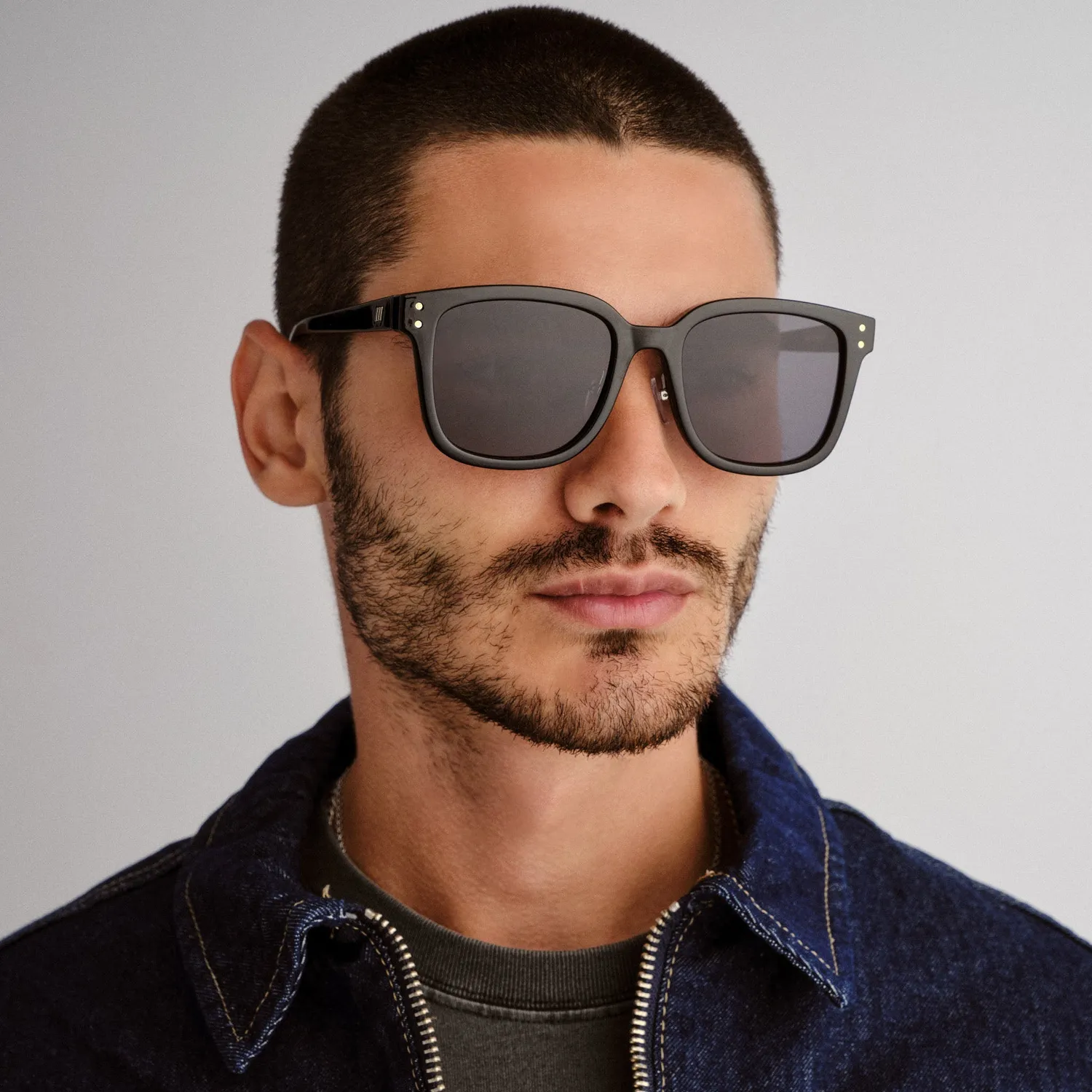 Le Specs Le Domino+ occhiale da sole nero smoke larga