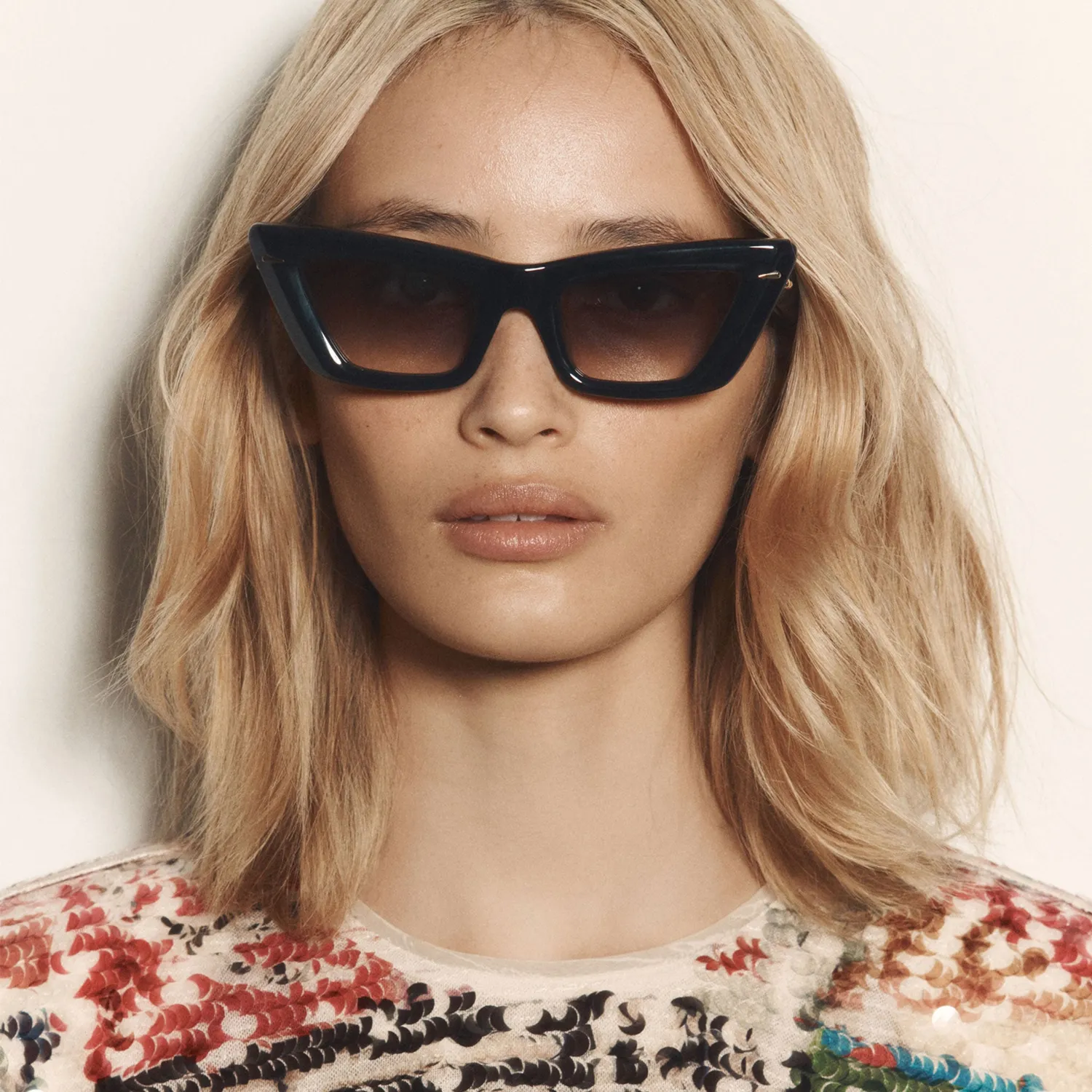 Le Specs Luxe Lucia occhiale da sole blu navy cat-eye