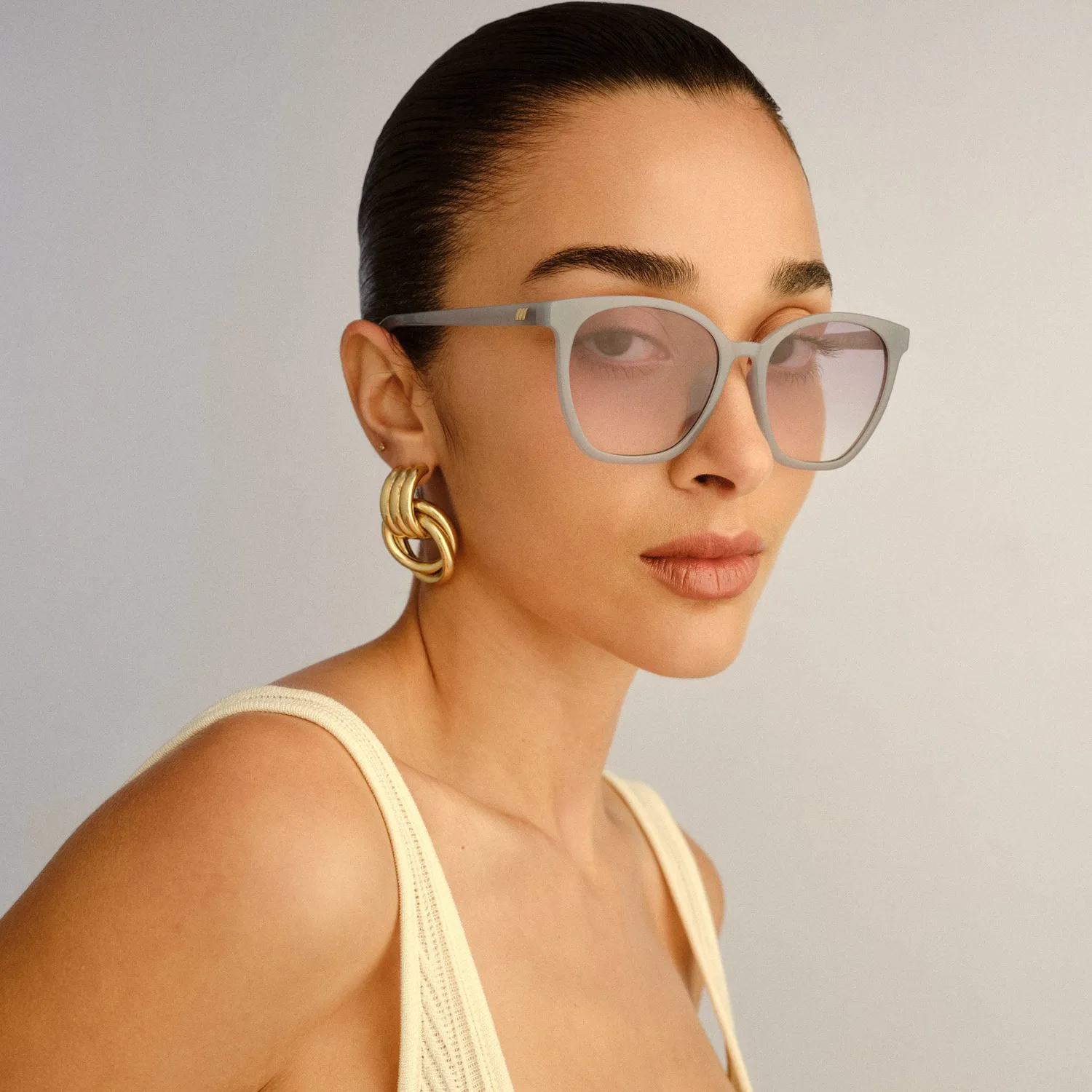 Le Specs Nirvana occhiale da sole denim cat-eye blu