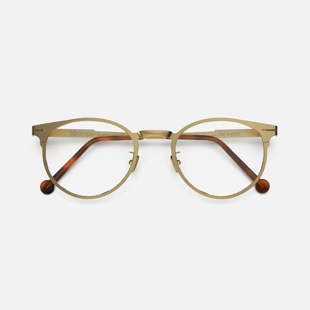 Hemmet America The Seattle occhiali da vista Gold in alluminio
