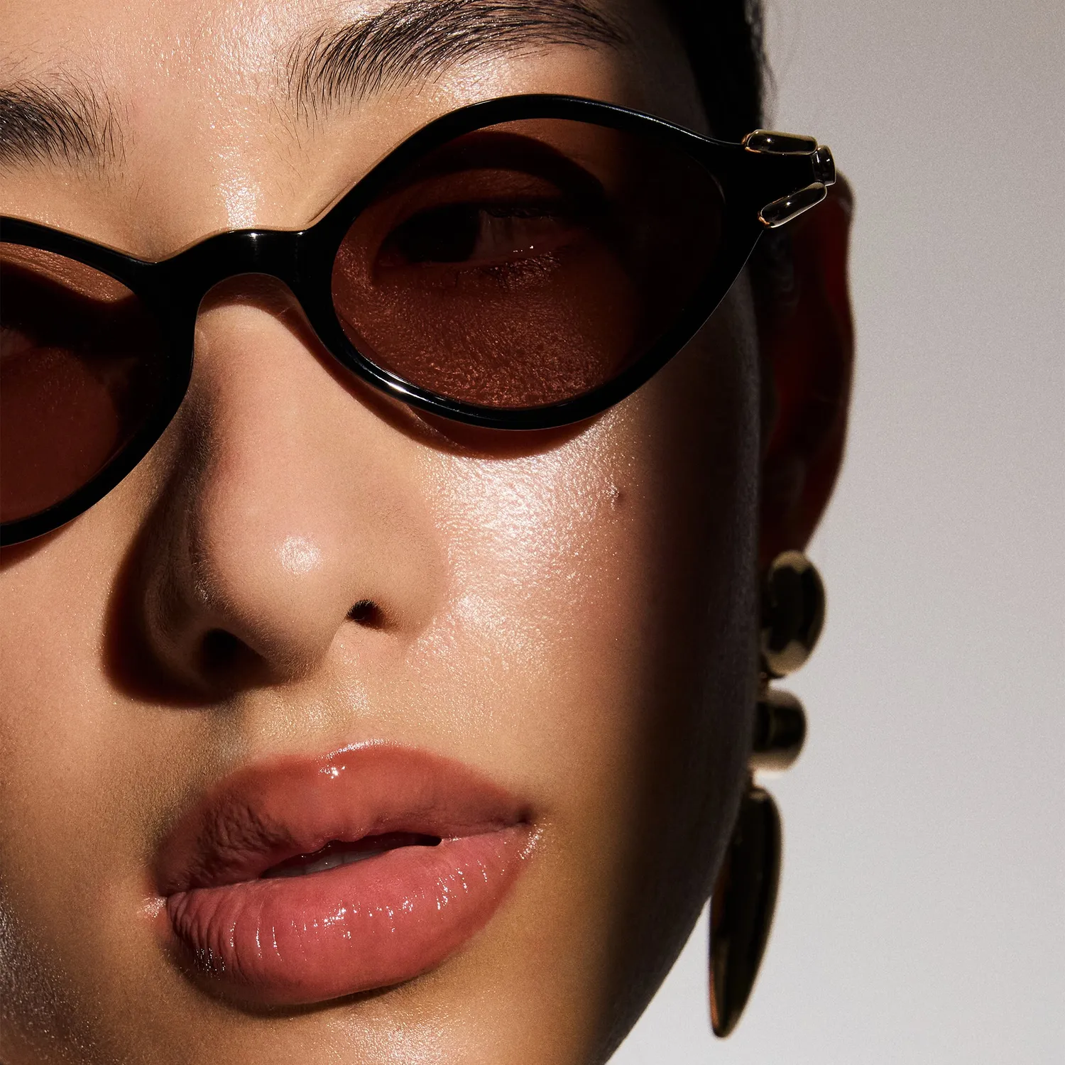 Le Specs Numero Trece occhiali da sole nero ovali