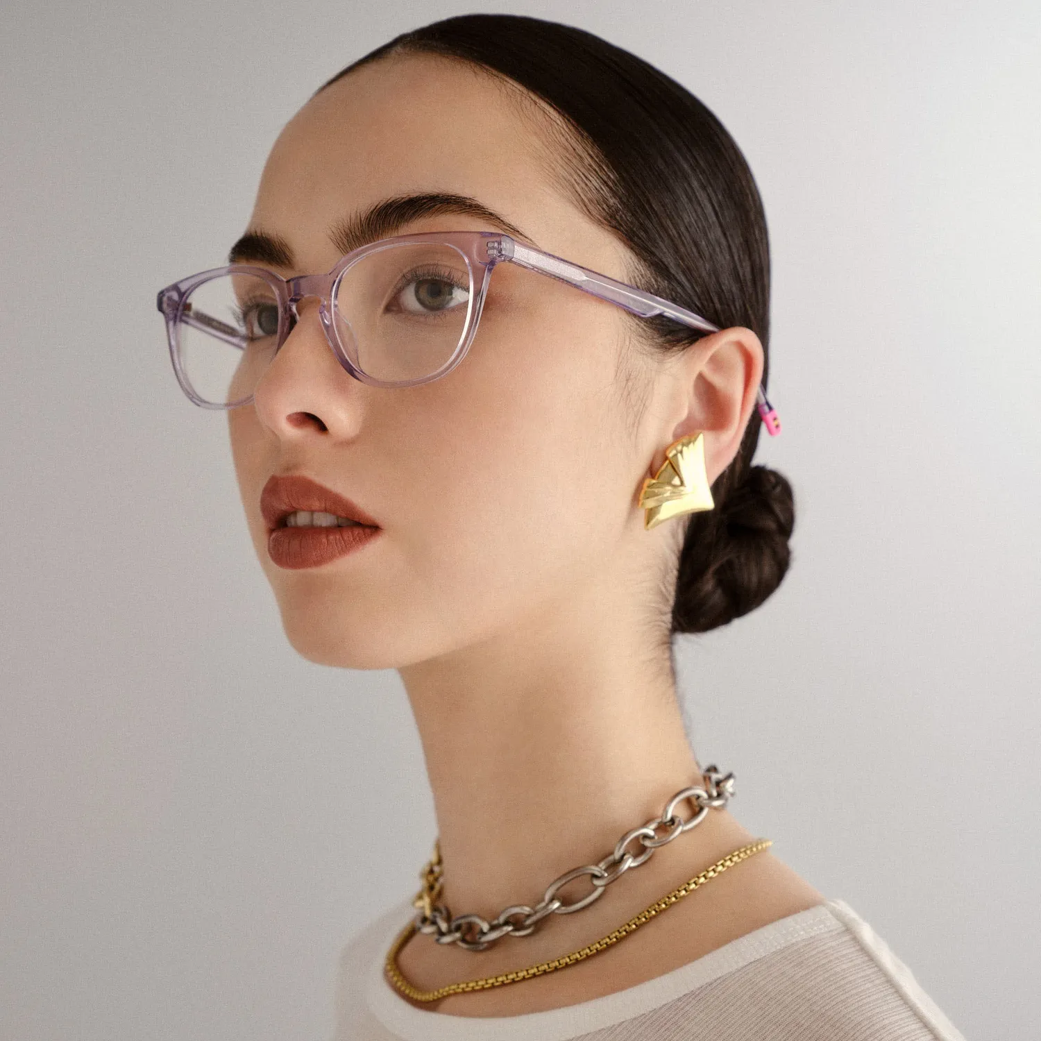 Le Specs Believer montatura da vista moonstone tonda