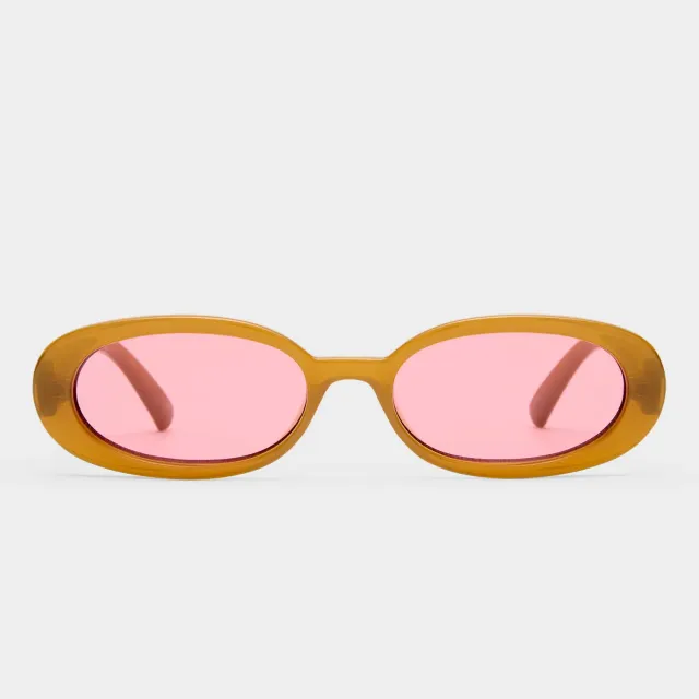 Le Specs Outta Love occhiali da sole toffee ovali
