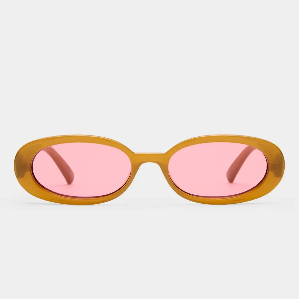 Le Specs Outta Love occhiali da sole toffee ovali
