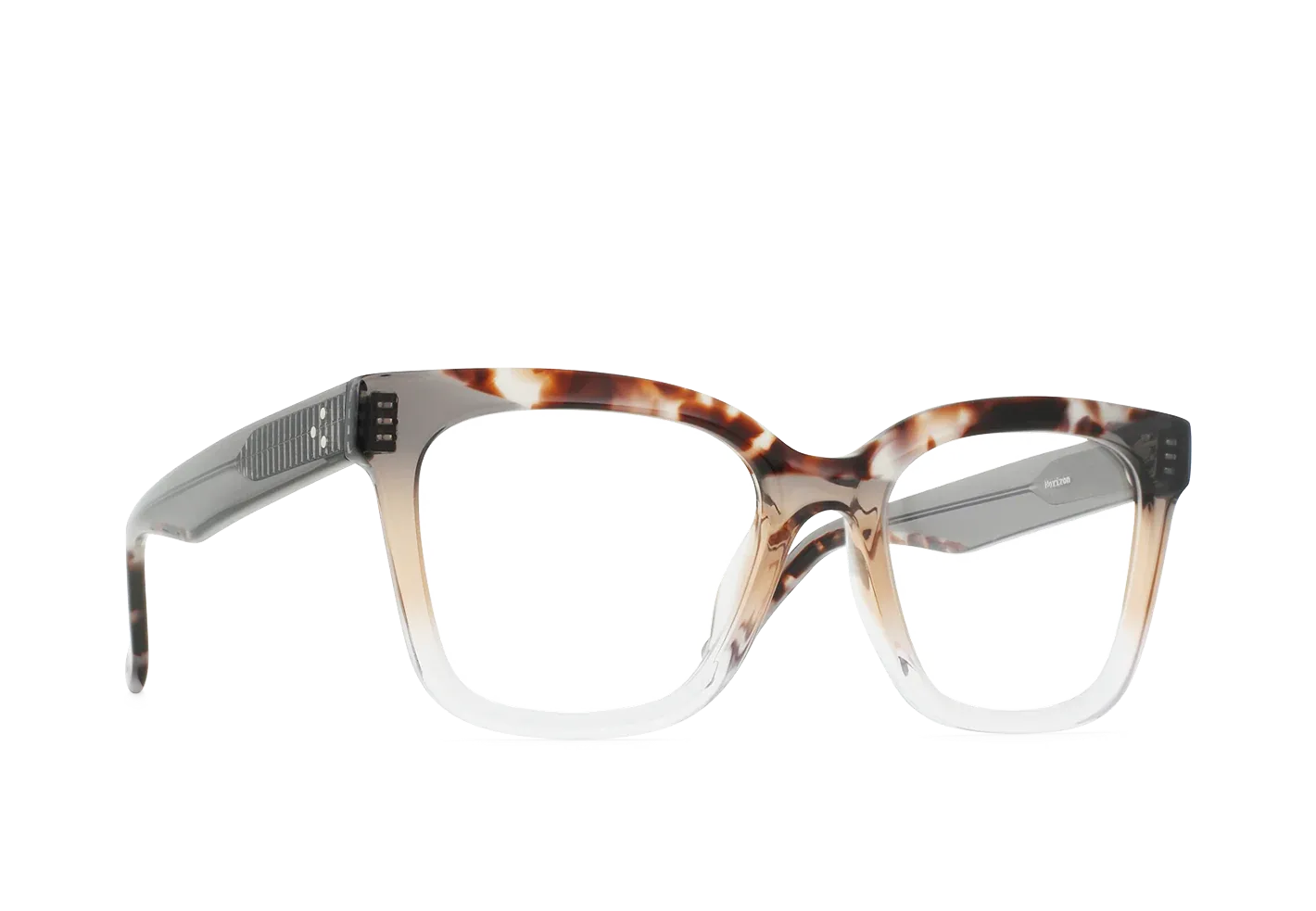 Raen Hanny Horizon Tahoe Tortoise Clear montatura da vista 53 oversize