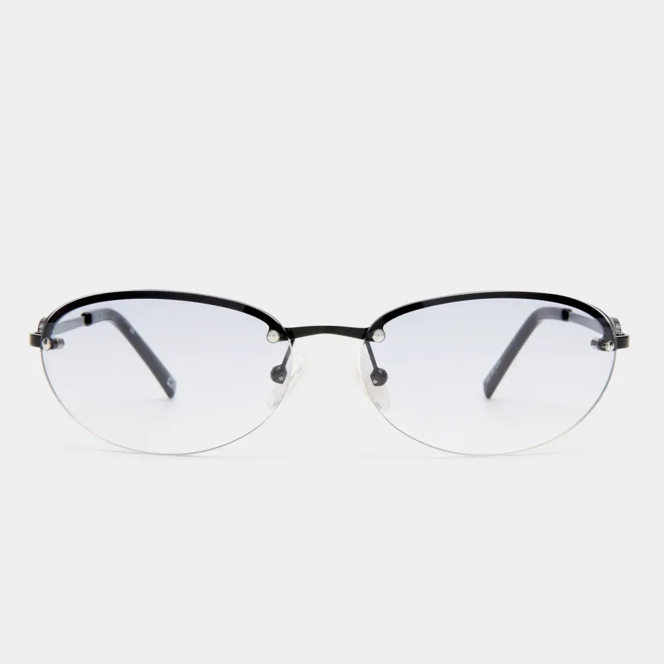 Le Specs Slinky occhiale da sole black senza montatura
