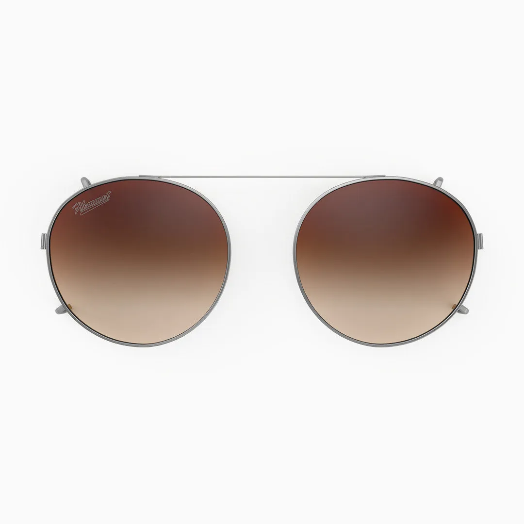 Hemmet Clip-on S2 Light Brown occhiali sole oro