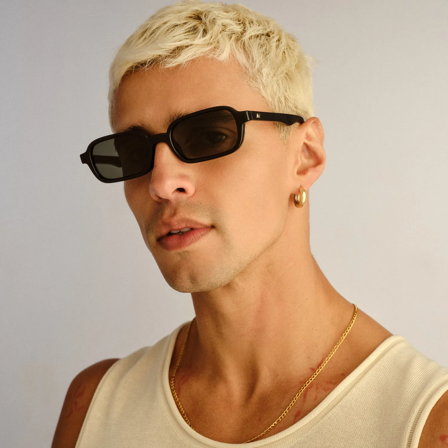 Le Specs Pilferer occhiali da sole nero khaki mono