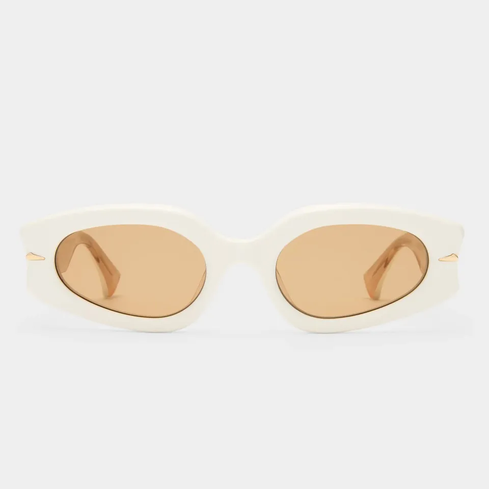 Le Specs Lunar occhiale da sole ecru mandorla CR-39