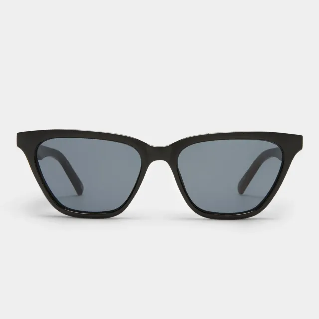 Le Specs Unfaithful occhiali da sole nero cat-eye fumo