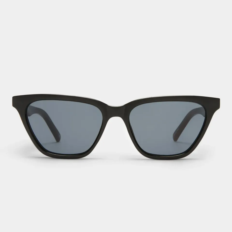 Le Specs Unfaithful occhiali da sole nero cat-eye fumo