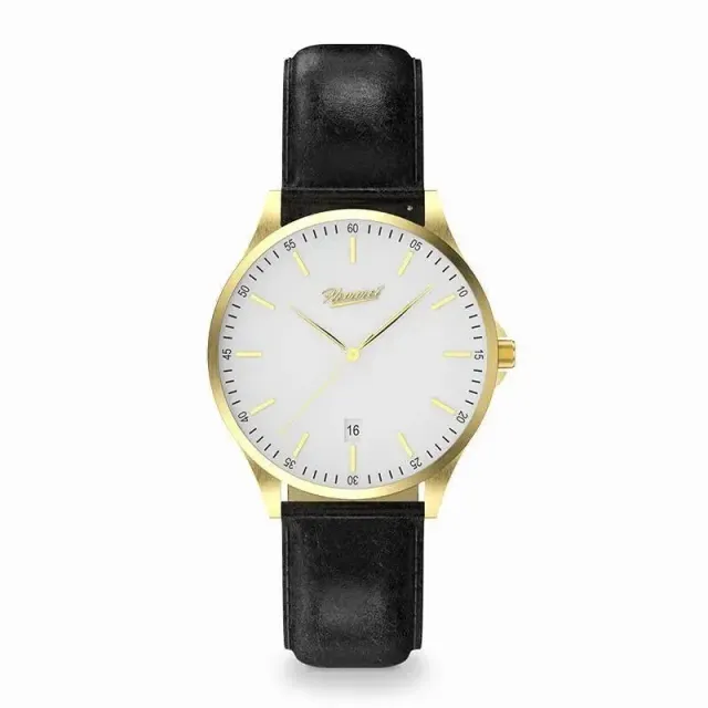 Hemmet H Watch Series 2 orologio nero pelle acciaio
