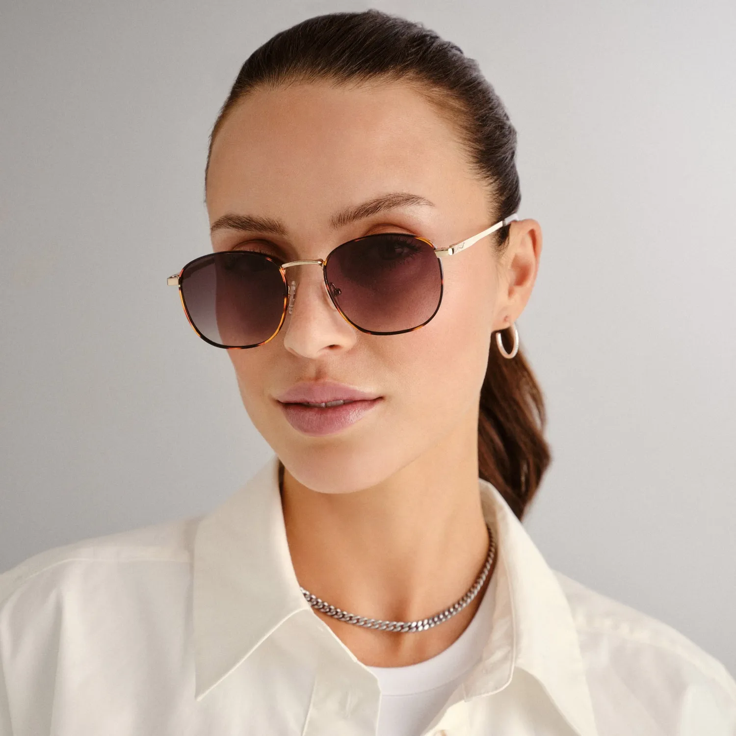 Le Specs Neptune Deux occhiali da sole bright gold tort