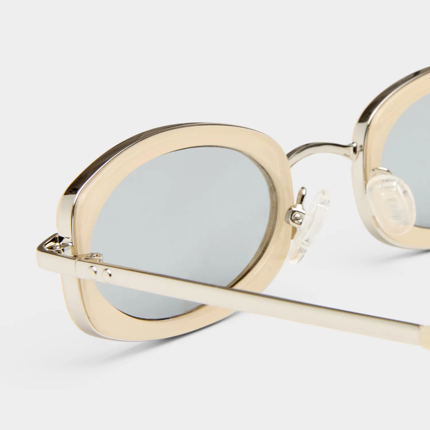 Le Specs Mecharo occhiale da sole silver butter