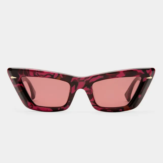 Le Specs Lucia occhiale da sole cat-eye borgogna