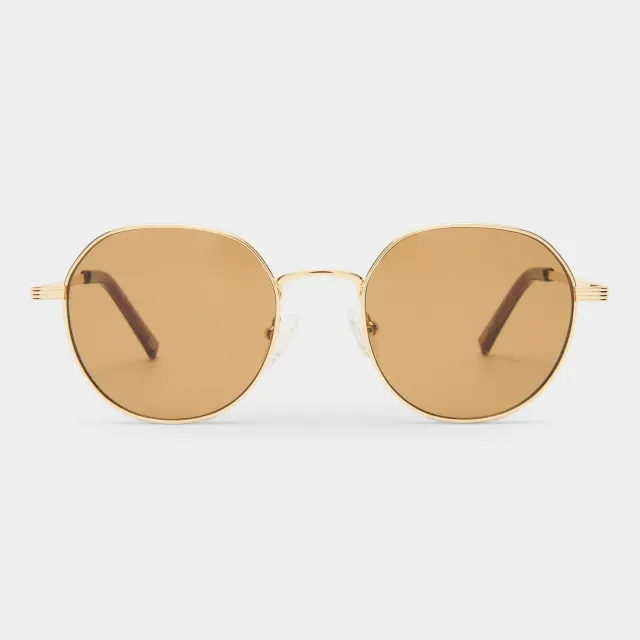 Le Specs Odyssey occhiali da sole gold rotondi