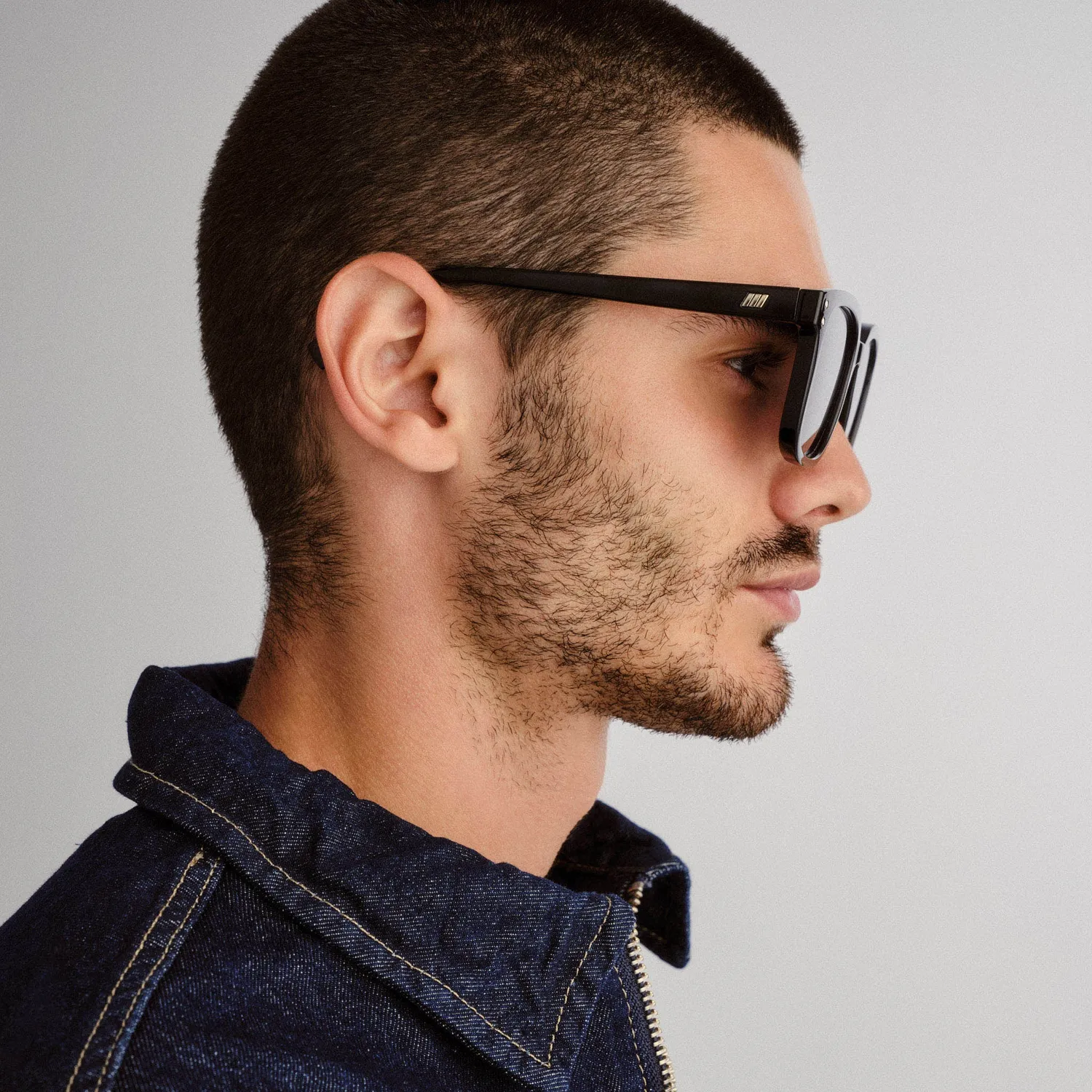 Le Specs Le Domino+ occhiale da sole nero smoke larga