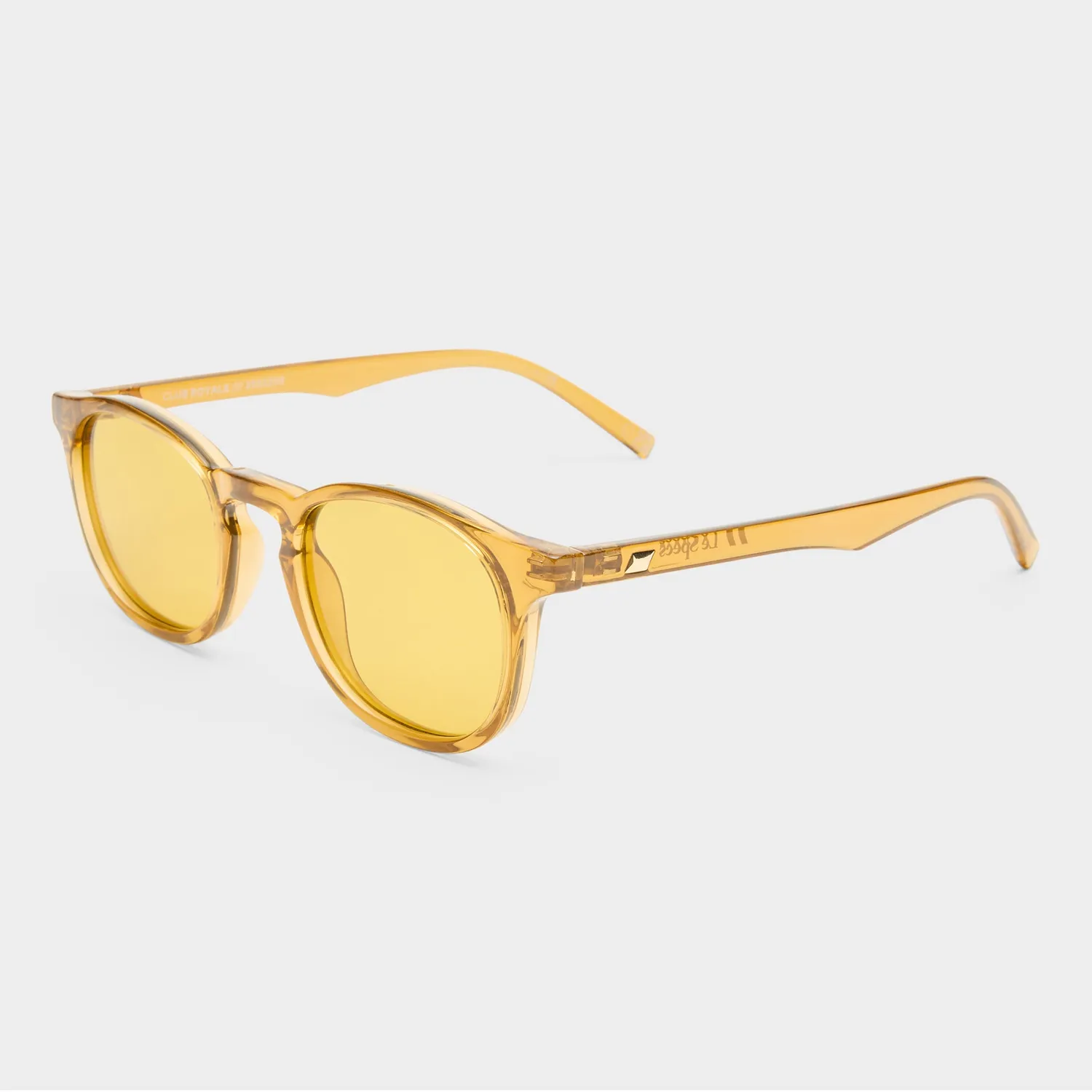 Le Specs Club Royale occhiale da sole whiskey tondo