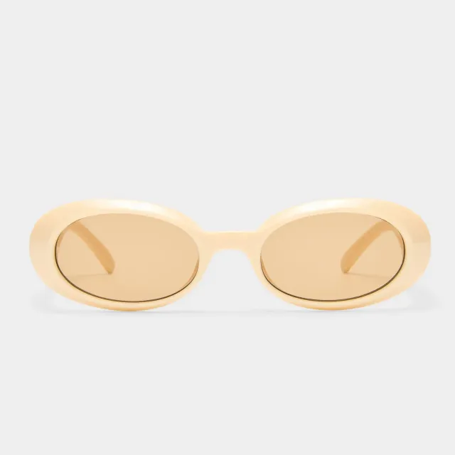 Le Specs Work It occhiali da sole avorio ovali