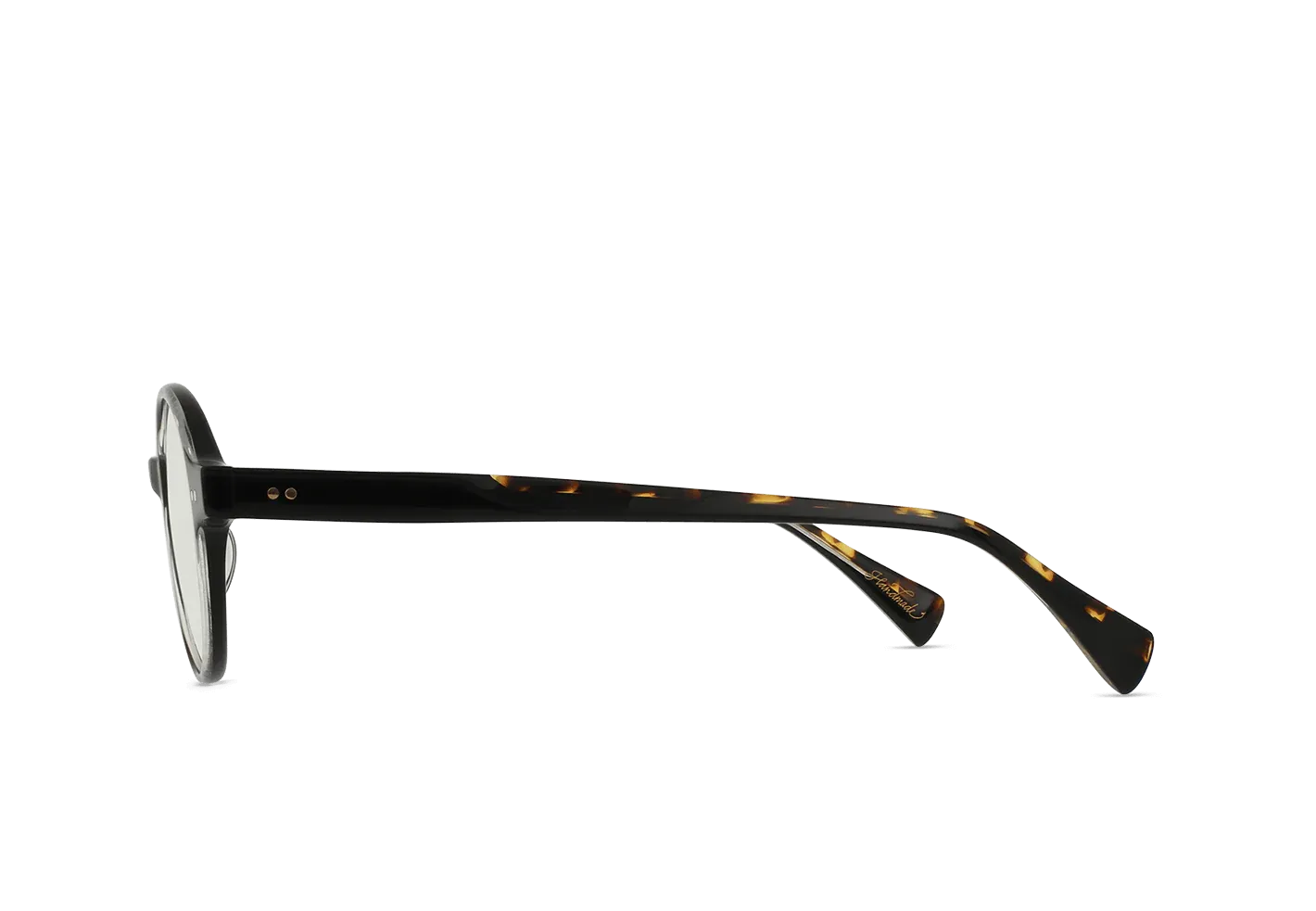 Raen Kamdin Crystal Black montatura da vista 47 rotonda