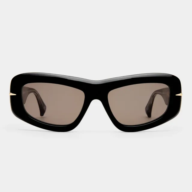 Le Specs Numero Ocho occhiali da sole nero shield acetato
