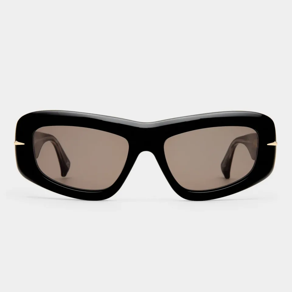 Le Specs Numero Ocho occhiali da sole nero shield acetato
