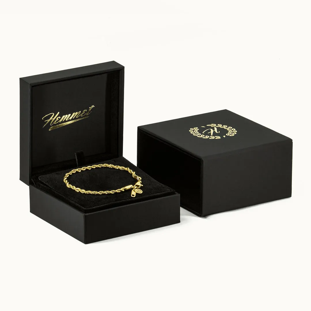 Hemmet Principle Spiral Link Chain bracciale oro giallo 18 cm